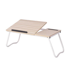 Cargar imagen en el visor de la galería, Foldable Bed Tray 26 inches Laptop Desk Adjustable Bed Table with Storage Slots Tablet Phone Holder For Home Office Studying
