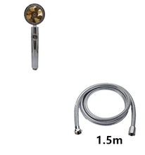 Load image into Gallery viewer, Propeller Driven Shower Head With Stop Button And Cotton Filter Turbocharged High Pressure Handheld Shower Nozzle
