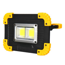 Cargar imagen en el visor de la galería, LED Flashlight Work 2 in 1 Light USB COB Rechargeable Camping Lamp Searchlight

