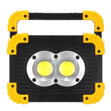 Cargar imagen en el visor de la galería, LED Flashlight Work 2 in 1 Light USB COB Rechargeable Camping Lamp Searchlight
