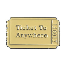 Load image into Gallery viewer, Punk Film Tickets Enamel Pin Rocky Horror Cinema / Hell Admit One Black Red Ticket Badges Metal Clothes Lapel Brooches for fans
