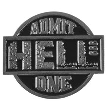 Load image into Gallery viewer, Punk Film Tickets Enamel Pin Rocky Horror Cinema / Hell Admit One Black Red Ticket Badges Metal Clothes Lapel Brooches for fans
