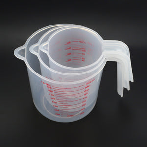 250/500/1000ML Plastic Measuring Cup Jug Pour Spout Surface Kitchen Tool Supplies Quality cup with graduated quality Kitchen