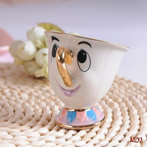 Ceramic New Cartoon Beauty And The Beast Teapot Mug Mrs Potts Chip Tea Pot Cup One Set Lovely Christmas Gift Fast Post