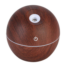 Load image into Gallery viewer, USB Aroma Essential Oil Diffuser Ultrasonic Air Home Humidifier Mini Mist Maker Aroma Diffuser 130ML 7 Color LED Light Office
