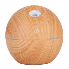 Load image into Gallery viewer, USB Aroma Essential Oil Diffuser Ultrasonic Air Home Humidifier Mini Mist Maker Aroma Diffuser 130ML 7 Color LED Light Office
