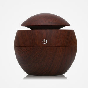 USB Aroma Essential Oil Diffuser Ultrasonic Air Home Humidifier Mini Mist Maker Aroma Diffuser 130ML 7 Color LED Light Office