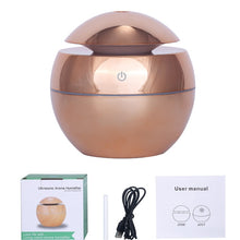 Load image into Gallery viewer, USB Aroma Essential Oil Diffuser Ultrasonic Air Home Humidifier Mini Mist Maker Aroma Diffuser 130ML 7 Color LED Light Office
