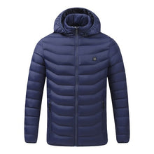 Load image into Gallery viewer, Jacekts Smart Thermostat 2022 Men Winter Warm USB Heating Pure Color Hooded Heated Clothing Waterproof  Warm Jackets
