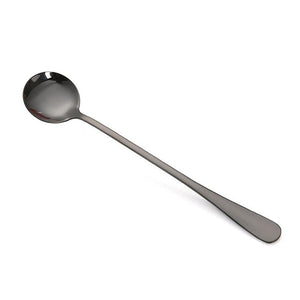 2020 New Vacuum Plating Stainless Steel Coffee Spoon Long Handle Tea Spoons Kitchen Hot Drinking Flatware Drop Shipping