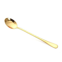 Load image into Gallery viewer, 2020 New Vacuum Plating Stainless Steel Coffee Spoon Long Handle Tea Spoons Kitchen Hot Drinking Flatware Drop Shipping
