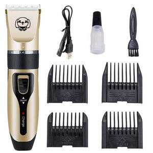Dog Cat Nail Hair Trimmer Grinder Grooming Tool Electrical Shearing Cutter Machine USB Charge Pet Haircut Paw Shaver Clipper