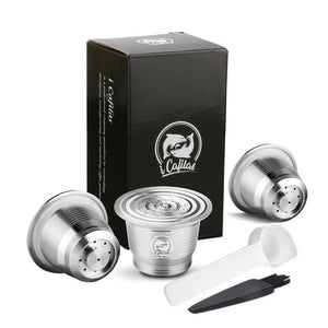 Cafilas Refillable Coffee Capsules Reusable Pods Compatible With Nespresso Inissia capsula nespresso reutilizable