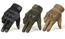 Cargar imagen en el visor de la galería, Touch Screen Hard Knuckle Tactical Gloves PU Leather Army Military Combat Airsoft Outdoor Sport Cycling Paintball Hunting Swat
