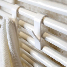 Load image into Gallery viewer, High Quality Hanger For Heated Towel Radiator Rail Clothes Hanger Bath Hook Holder Percha Plegable Scarf Hanger White 6pcs
