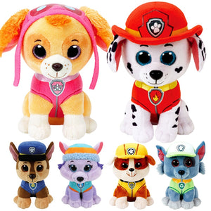 Ty Big Eye Beanie Animals Dog  Plush Toy Marshall Rocky Zuma Cute Animal Plush Collectible Toy Children Gift 15cm