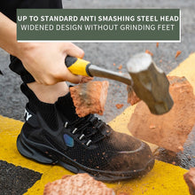Load image into Gallery viewer, Shoes Summer Breathable Steel Toe Cap, Anti-smash, Anti-stab, Lightweight And Comfortable Protective Shoes
